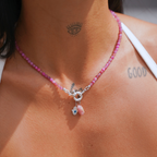 Charm Energético en Turmalina Rosa