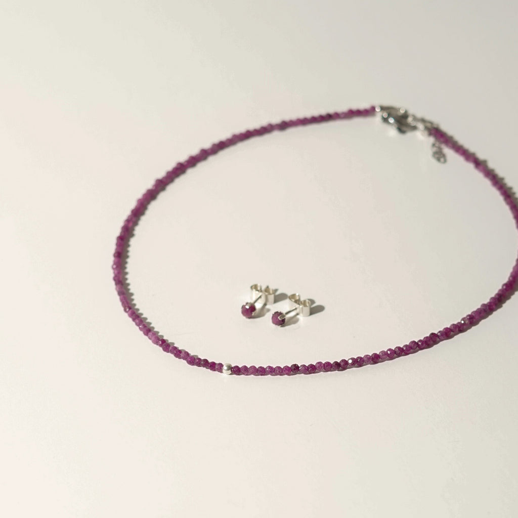 Set Amor Radiante Rubí Natural