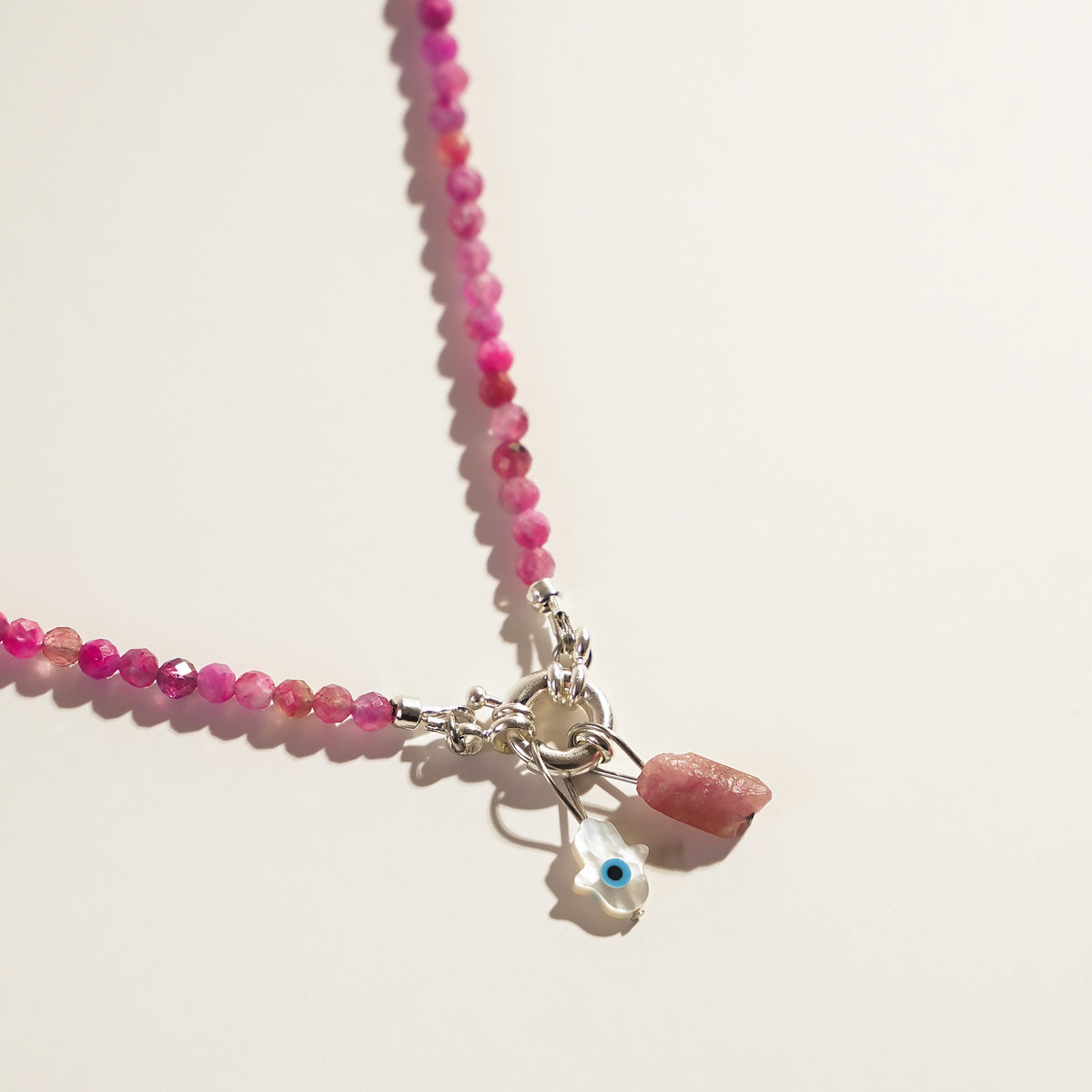 Charm Energético en Turmalina Rosa