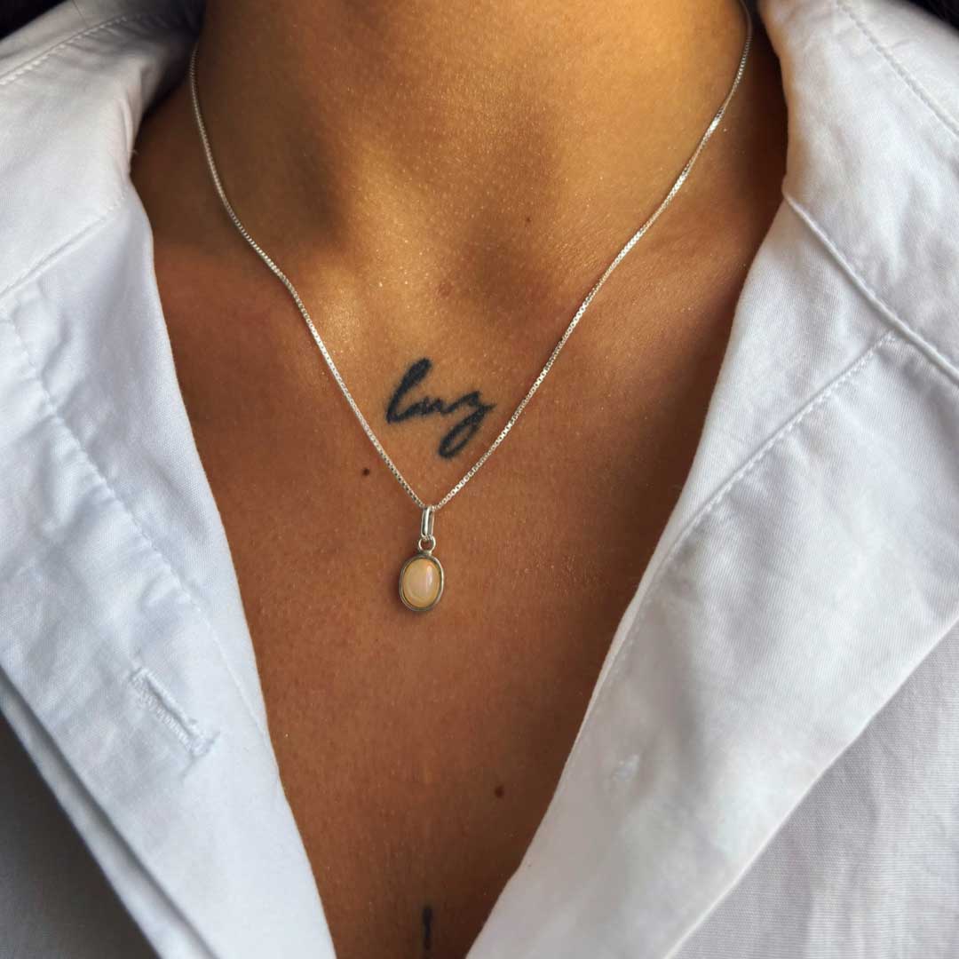 Talismán Ópalo en plata ley 925