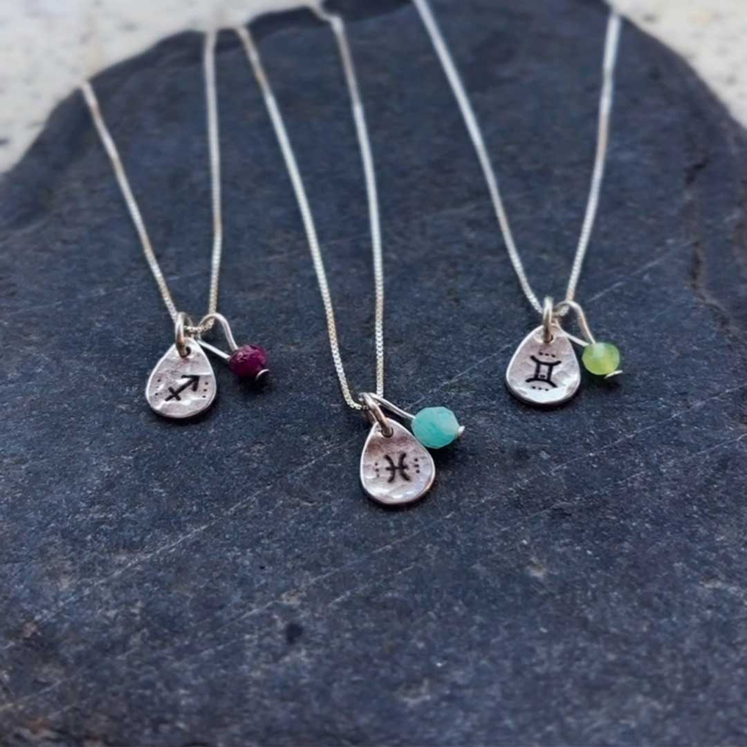 Talismán zodiacal de balance interior PLATA LEY 925