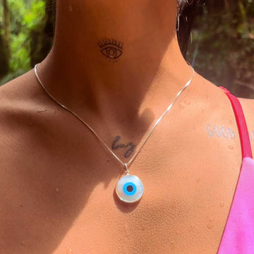 Talismán protector mal de ojo en plata