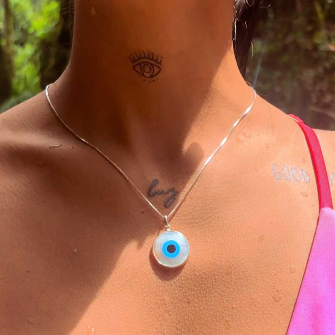 Talismán protector mal de ojo en plata