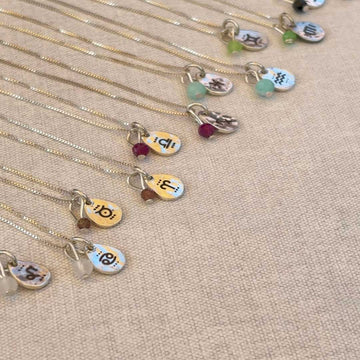 Talismán zodiacal de balance interior PLATA LEY 925