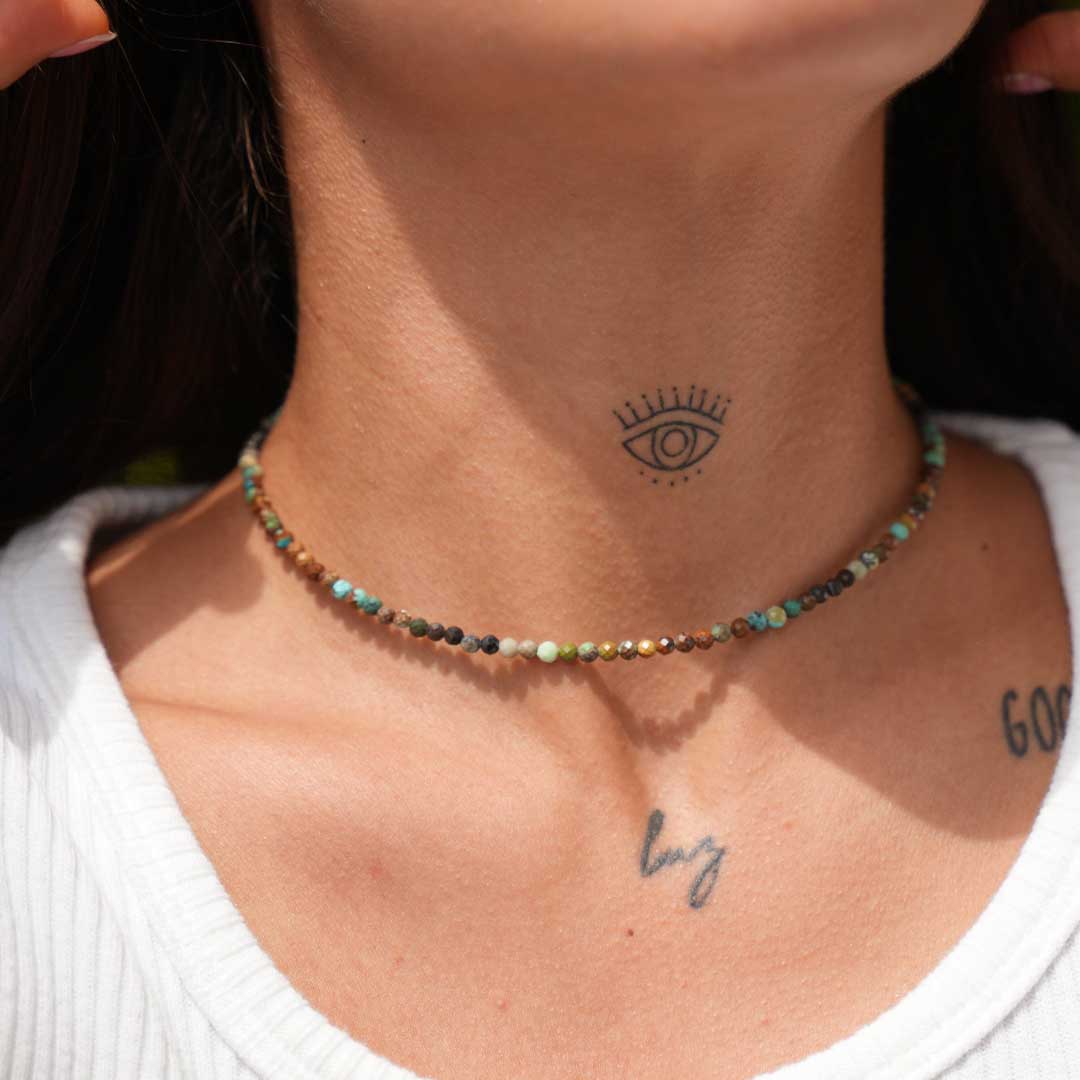 Choker Turquesa Gradiante