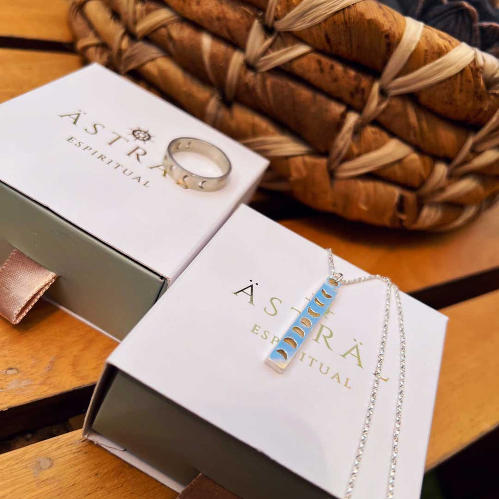 Set PLATA Fase lunar en amor